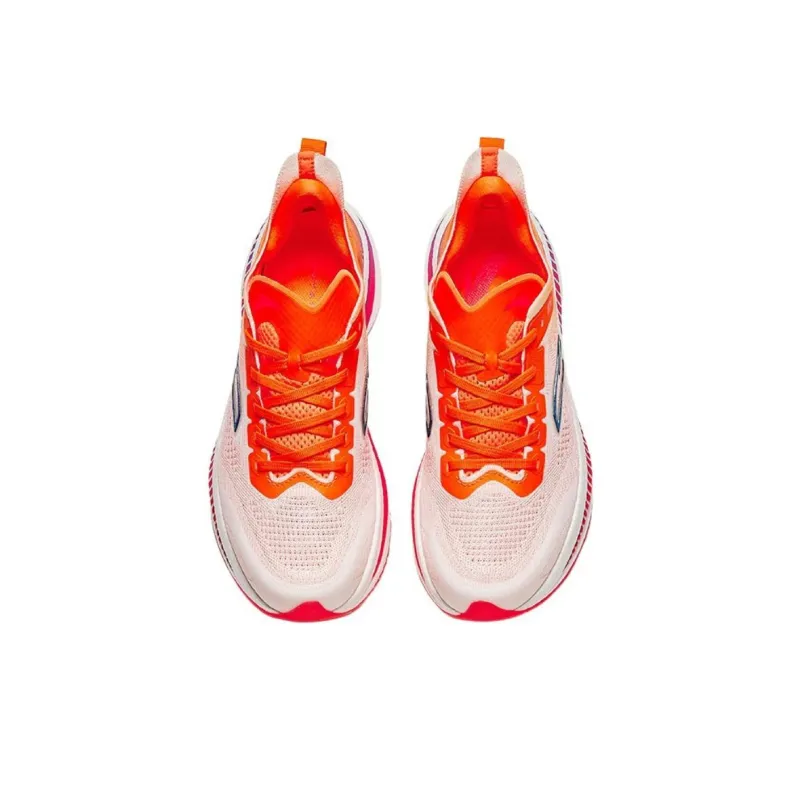 Anta Cushioning Anti Slip And Wear Resistant Low Top Full Length Carbon Plate Training Running Shoes Men's Red White-1