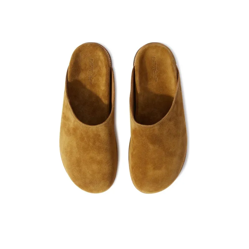 OFF WHITE Metal Logo Suede Loafers-4
