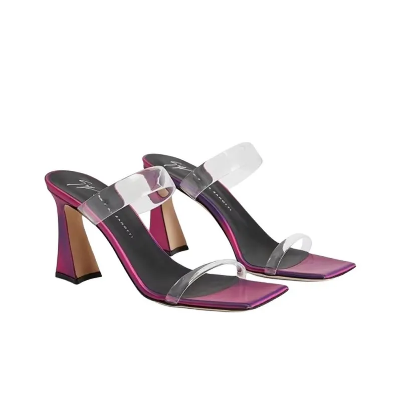 Giuseppe Zanotti 85mm Faminia Plexi Sandals Women's-2
