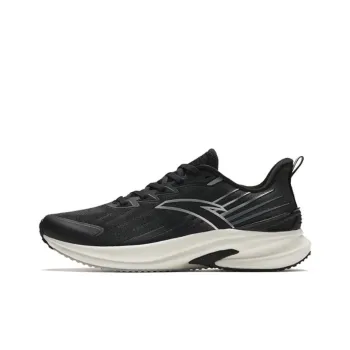Anta Antelope Run 4th Generation Cushioning Wear Resistant Low Top Casual Running Shoes Men's Black