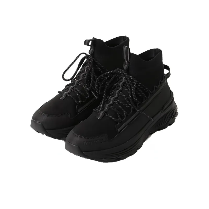 Moncler High Top Casual Shoes Men's Black-2