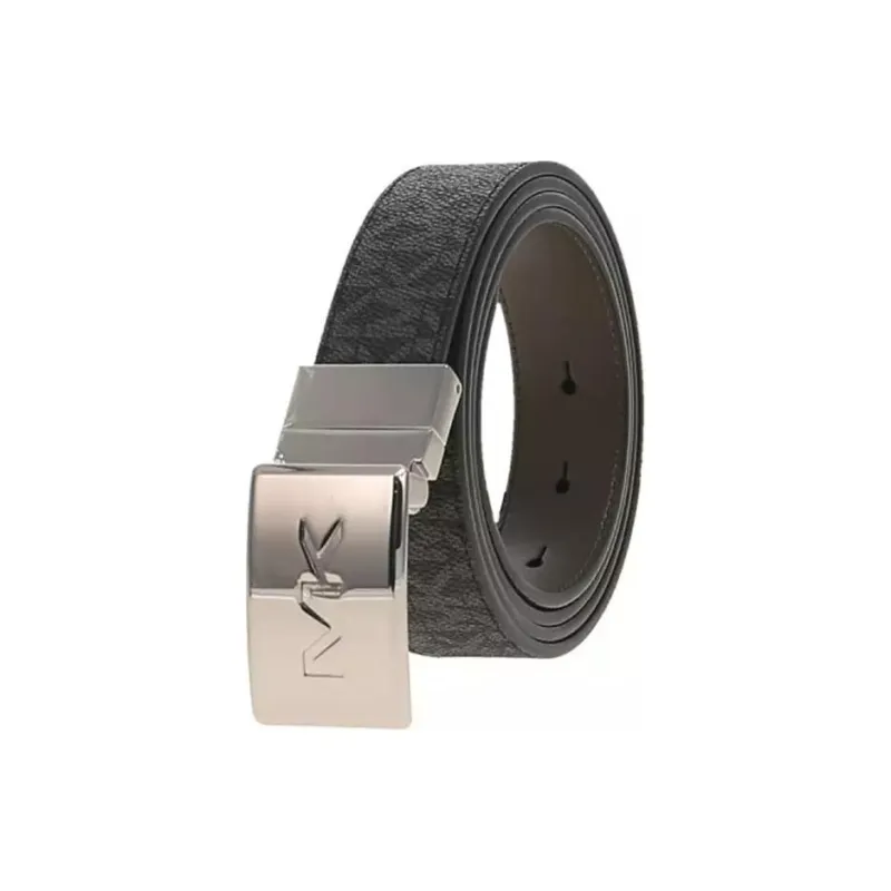 MICHAEL KORS PVC Belt Men's Black Width 3CM-3