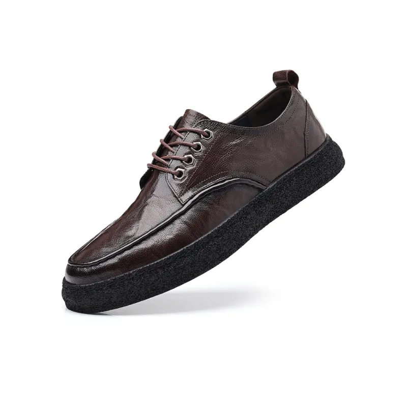 YEDANI Dress Shoes Men Low Top Black-6