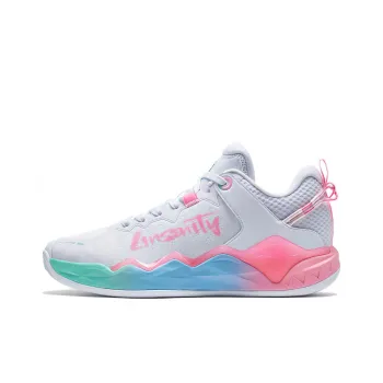 XTEP JLIN TEAMV2 Basketball Shoes Men Low Top White/Blue/Pink