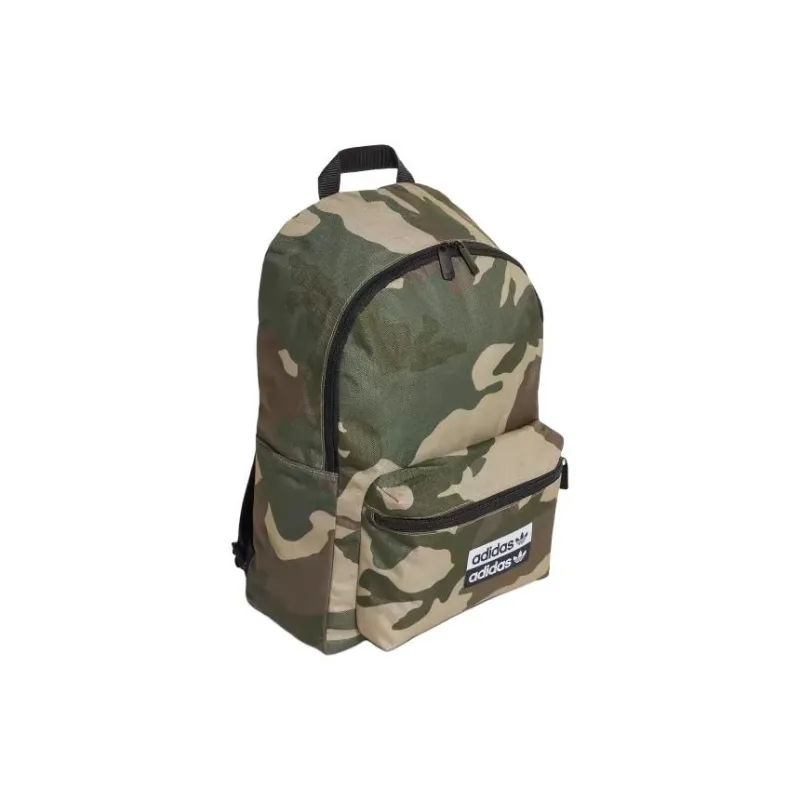 Adidas Originals Polyester Backpack Regular Unisex Green Camouflage-1