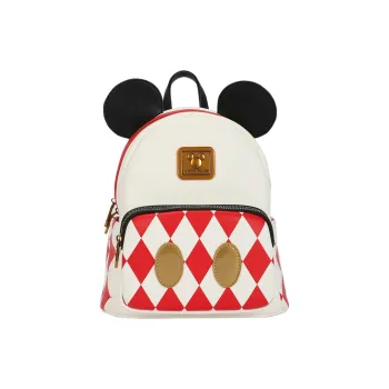 MESUCA Mickey Series PU Backpack Small Size Women's White
