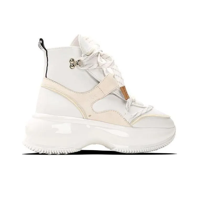 HOGAN Maxi I Active Interactive Cushioning Anti-Slip And Wear-Resistant High-Top Casual Shoes Men's White-1