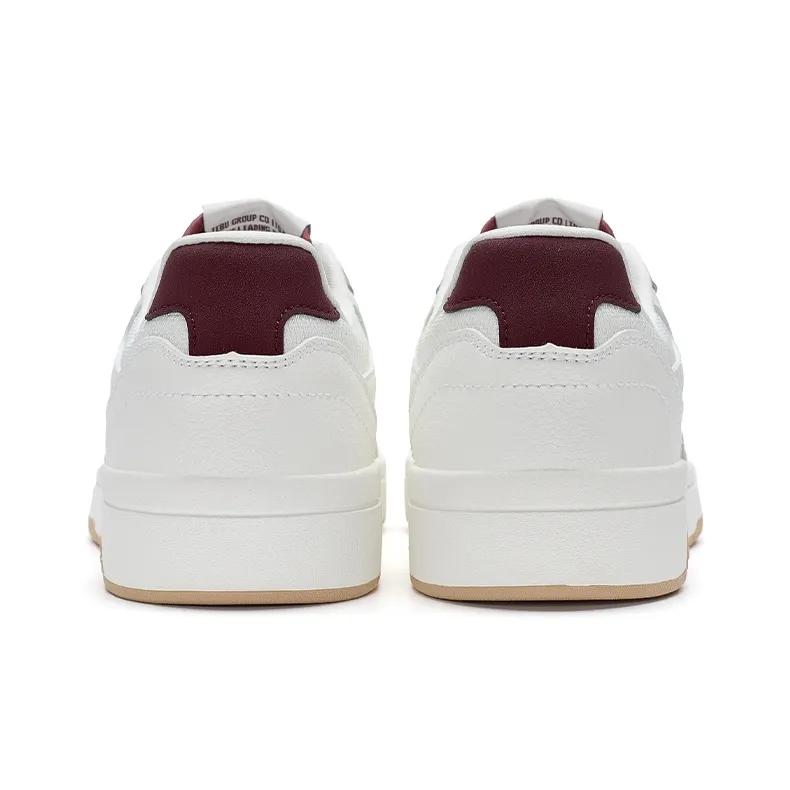 XTEP MAXX LITE Skateboard Shoes Women's Low Top Sail White/Dove Gray/Team Red-3