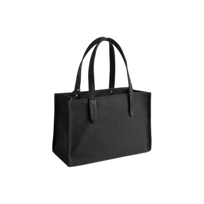 COACH Disney Collaboration Canvas With Leather Canvas Bag, Tote Bag, Shopping Bag, Handbag Tubas Women's Black-1