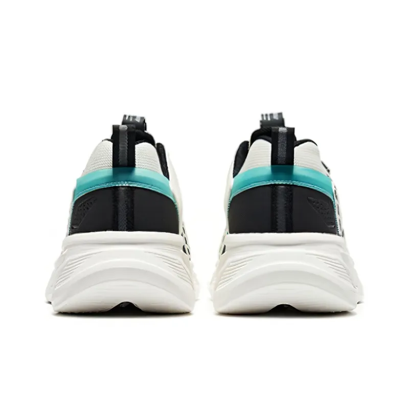 Erke Crimson Shadow Cushioning, Slip Resistant, And Abrasion Resistant Low Top Running Shoes Men's White Black Blue-2
