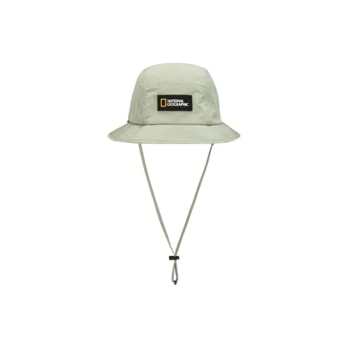 NATIONAL GEOGRAPHIC Polyester Nylon Bucket Hats Unisex Green