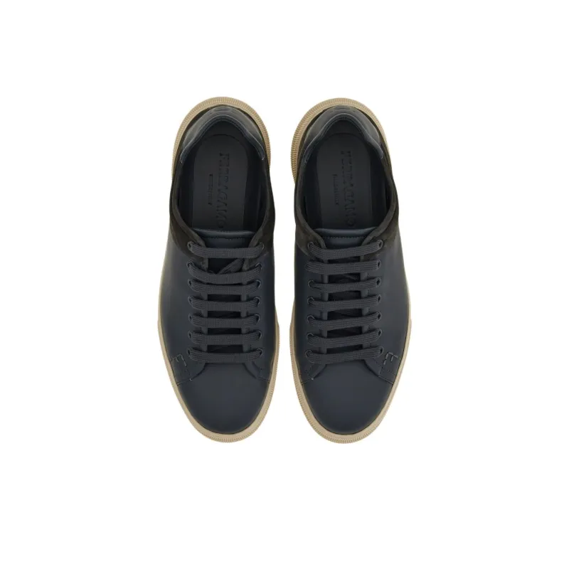 FERRAGAMO Low Top Skateboard Shoes Men's Dark Gray-3