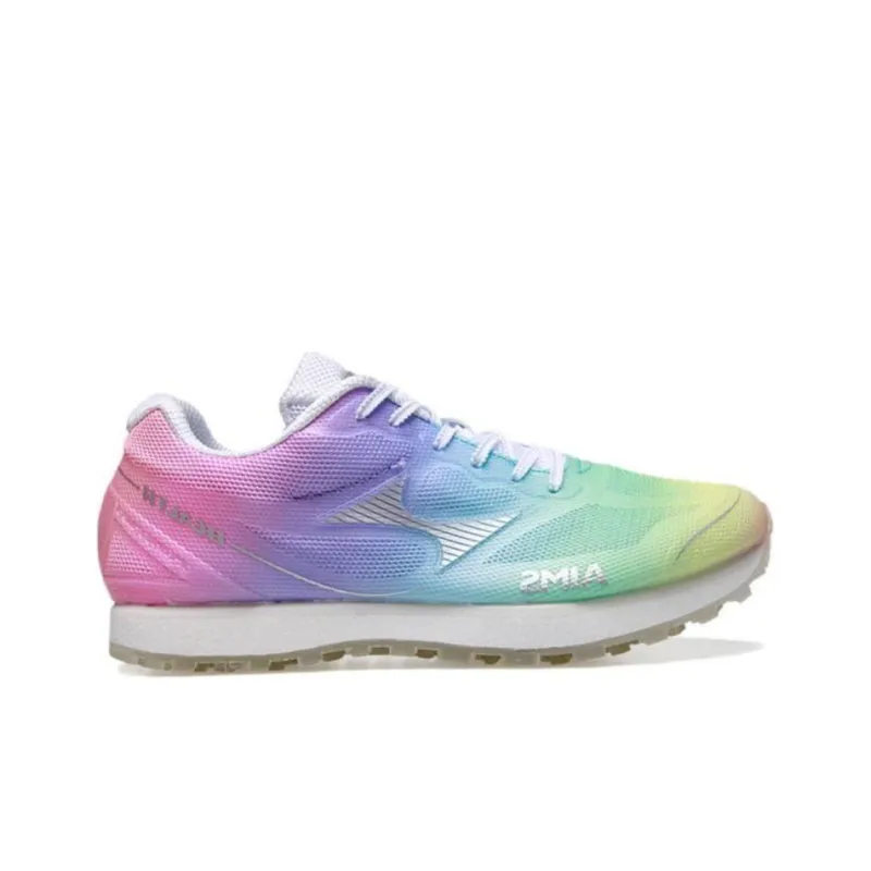 HEALTH Cushioned Slip Resistant Low Top Casual Running Shoes Unisex Green Purple-1
