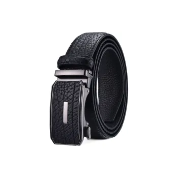 Old Man's Head Genuine Leather Korean Style Business Automatic Buckle Leather Belts Men's Width 3.5CM