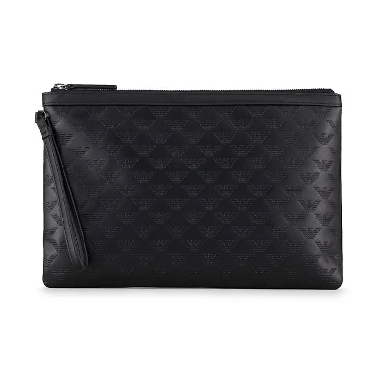 EMPORIO ARMANI Polyester Coin Purse Clutch Regular Men's Black-1
