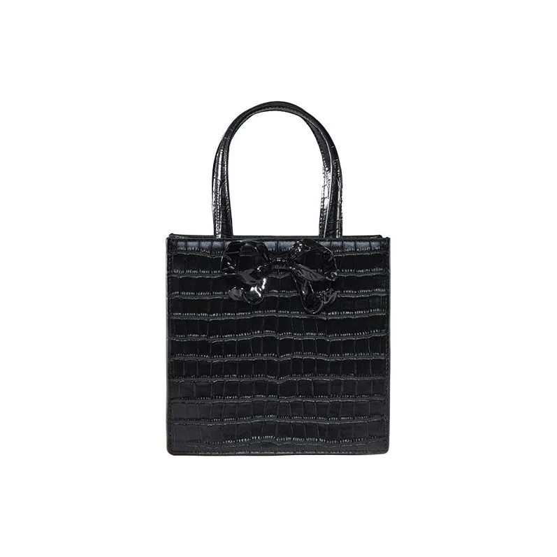 Self-portrait Cow Leather Small Square Bag Shoulder Bag Crossbody Bag Handbag Mini Women's Black-1