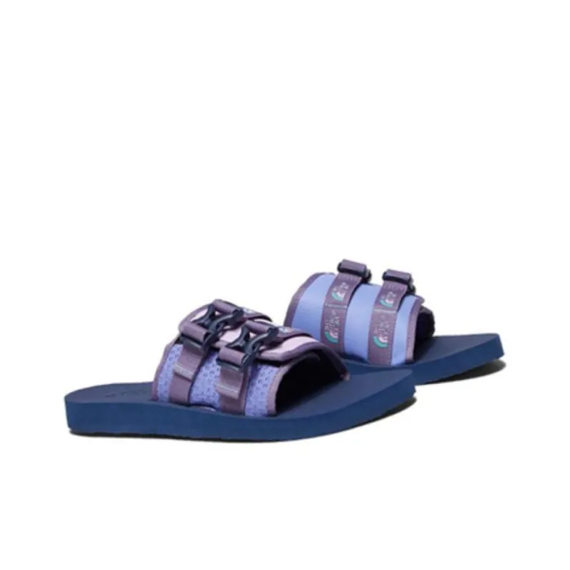 CLOT x THE NORTH FACE CLOT Rubber Sole Slide Slippers Men's Blue Purple-3