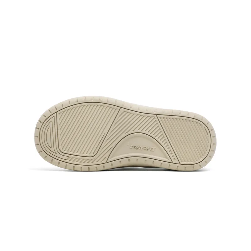 Dickies Slip Resistant Height Increasing Mid Top Skateboard Shoes Women's Beige Brown-4