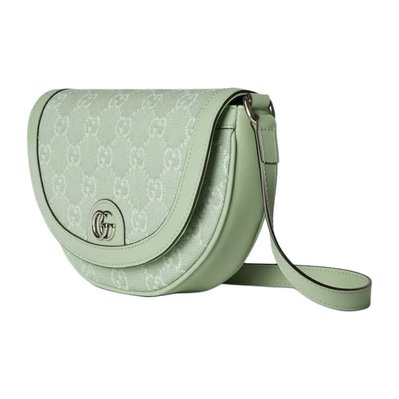 GUCCI Ophidia Denim Crossbody Bag Shoulder Bag Women's Light Green-1