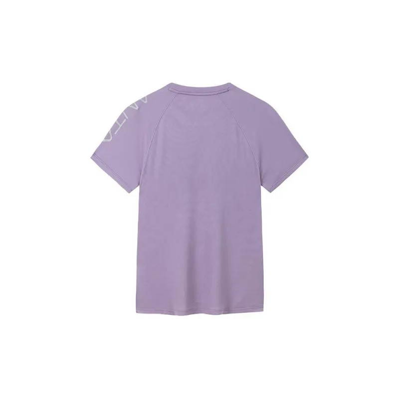 Anta Variety Training Collection Raglan Sleeve T Shirt Women's Silk Gray Purple-1