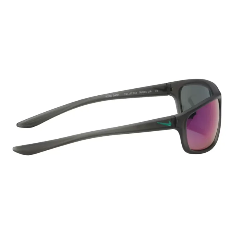 Nike Plate Frame Acetate Irregular Shape Sunglasses Kids' Black-1