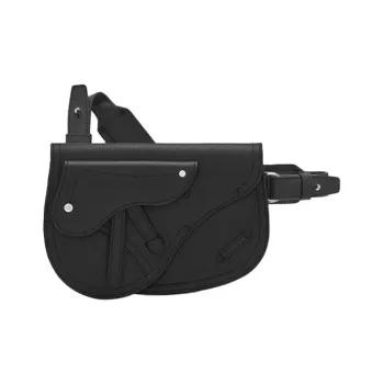 DIOR Saddle Grained Cow Leather Shoulder Bag Crossbody Bag Sling Bags Men's Black