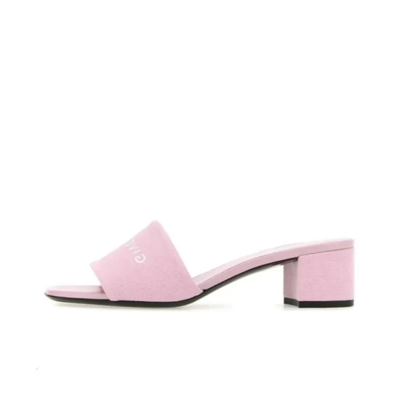 Givenchy Logo print Canvas Mules-0