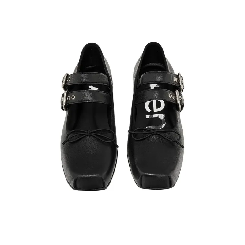 Open Yy Casual Single Shoes Women's Black-4