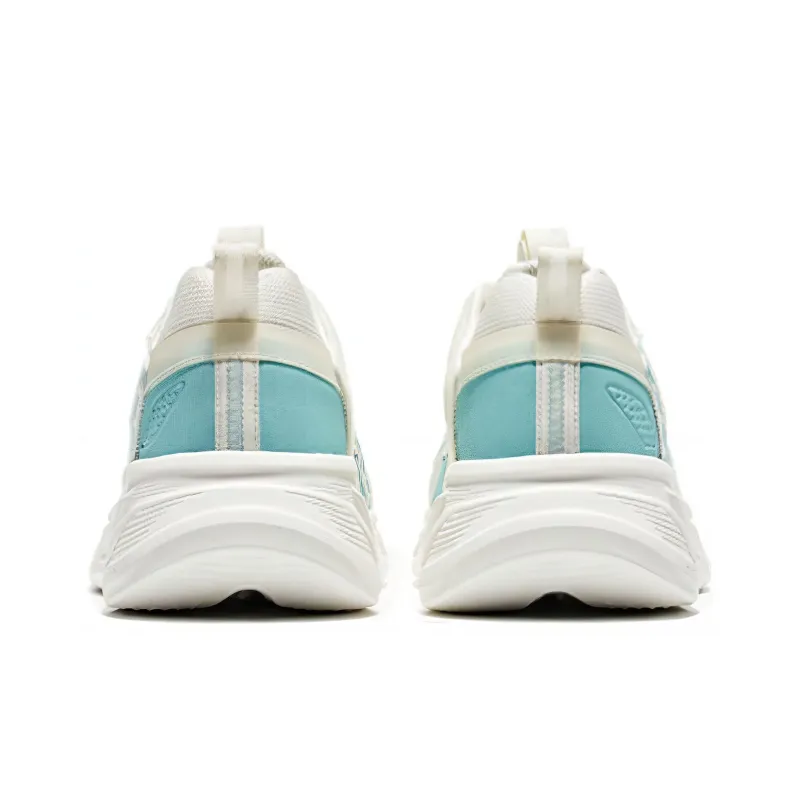 Erke Cushioning, Slip Resistant, And Abrasion Resistant Low Top Casual Running Shoes Men's White Blue-2