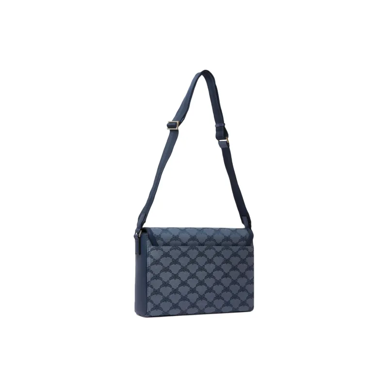 MCM Leather Trim In Tiffilla Shoulder Bag, Crossbody Bag Trumpets Men's Blue-1