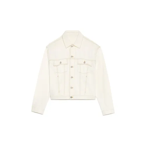 Jacquemus Denim Jackets Men Gray White