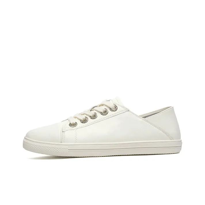 CARTELO Comfortable White Sneakers Non slip Lightweight Low Top Skateboard Shoes Women's-0