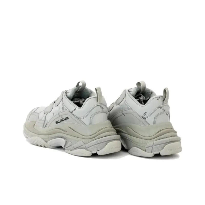 Balenciaga Triple S Allover Logo Gray-3