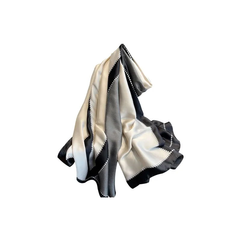 Narandu Shawls Women's Black White-0