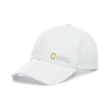 NATIONAL GEOGRAPHIC Cotton Baseball Caps Unisex White