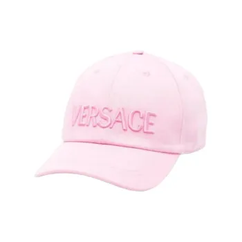 VERSACE Logo embroidered Cotton Cap