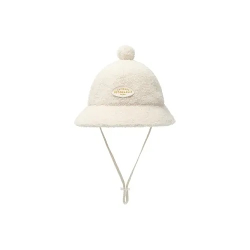 NATIONAL GEOGRAPHIC Bouclé Bucket Hats Kids' White