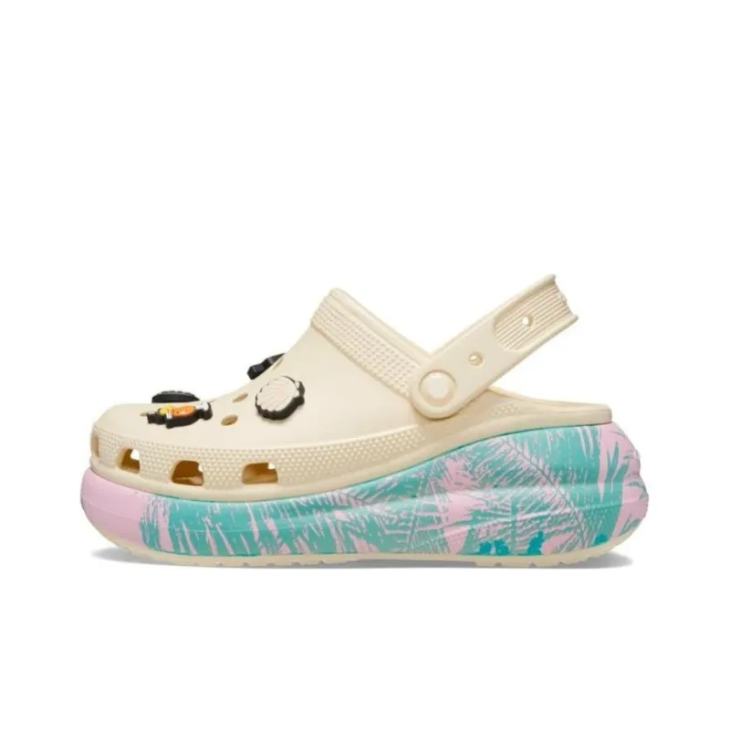 Crocs Classic Crush Spring Break Clogs Unisex Light Yellow-0