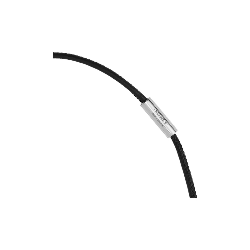HERMES Eclipse Metal, Calfskin Necklaces Unisex Multicolor-3