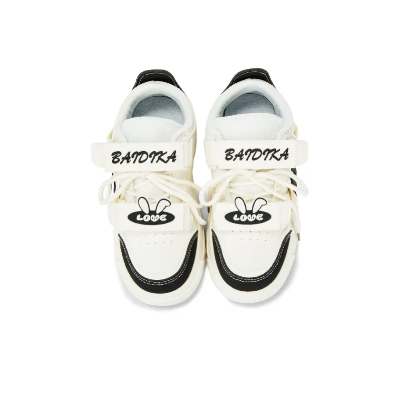 KARLIE KELLER Slip Resistant Water Resistant Wear Resistant Height Increasing Low Top Skateboard Shoes Women's Black-2