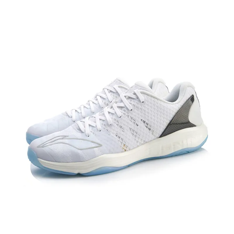 LiNing Gyrfalcon 2.0 Cushioning Support Low Top Badminton Shoes Men's White-2
