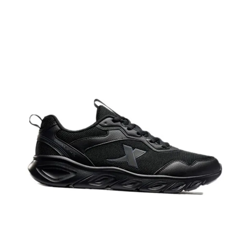 XTEP Slip-Resistant Cushioning Wear-Resistant Breathable Lightweight Low-Top Running Shoes Men's Black-1