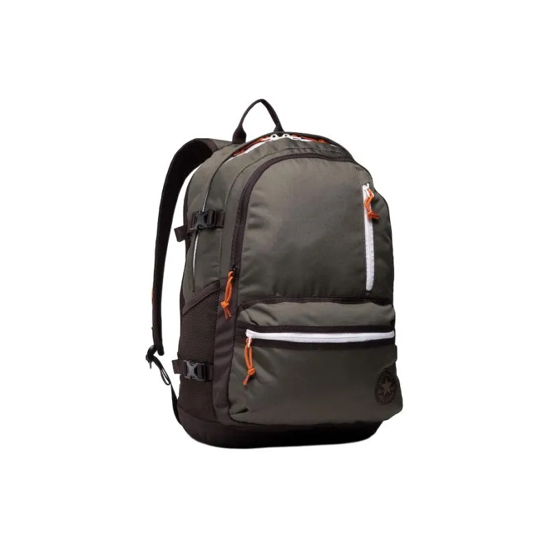 Converse Polyester Backpack Regular Unisex Brown Green-4