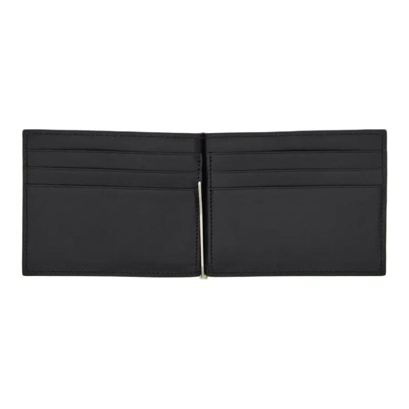 FERRAGAMO Palm Calfskin Wallet Men's Black-3