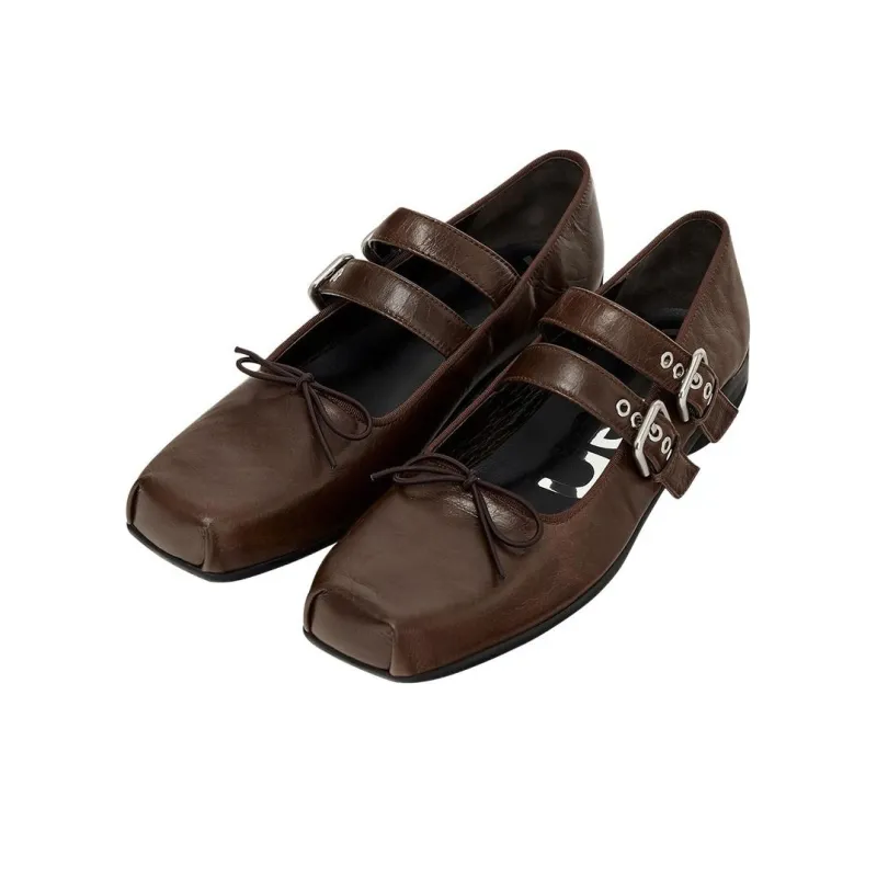 Open Yy Casual Single Shoes Women's Brown-2