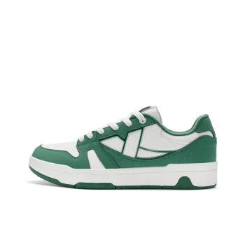 XTEP MAXX LITE Skateboard Shoes Women's Low Top Sail White/Deep Emerald Green