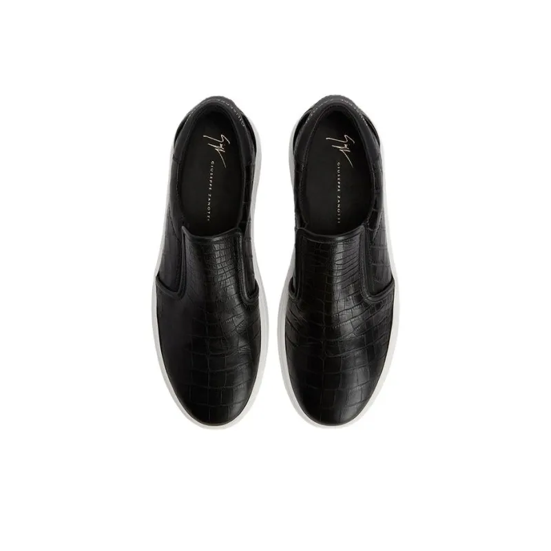 Giuseppe Zanotti Gz94 Crocodile embossed Leather Sneakers-4