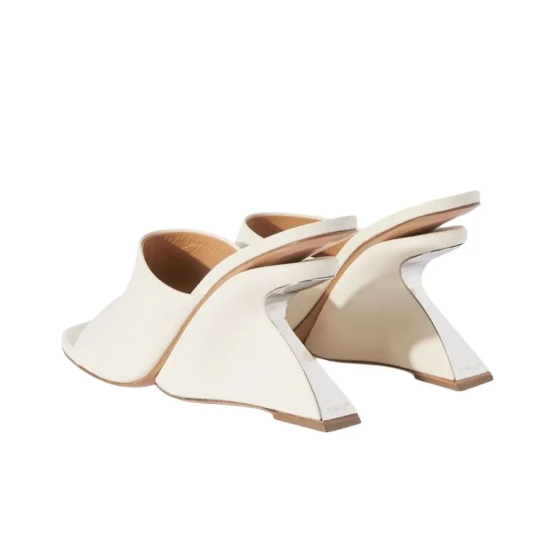 OFF WHITE Jug Wedge Mule White Women's-4