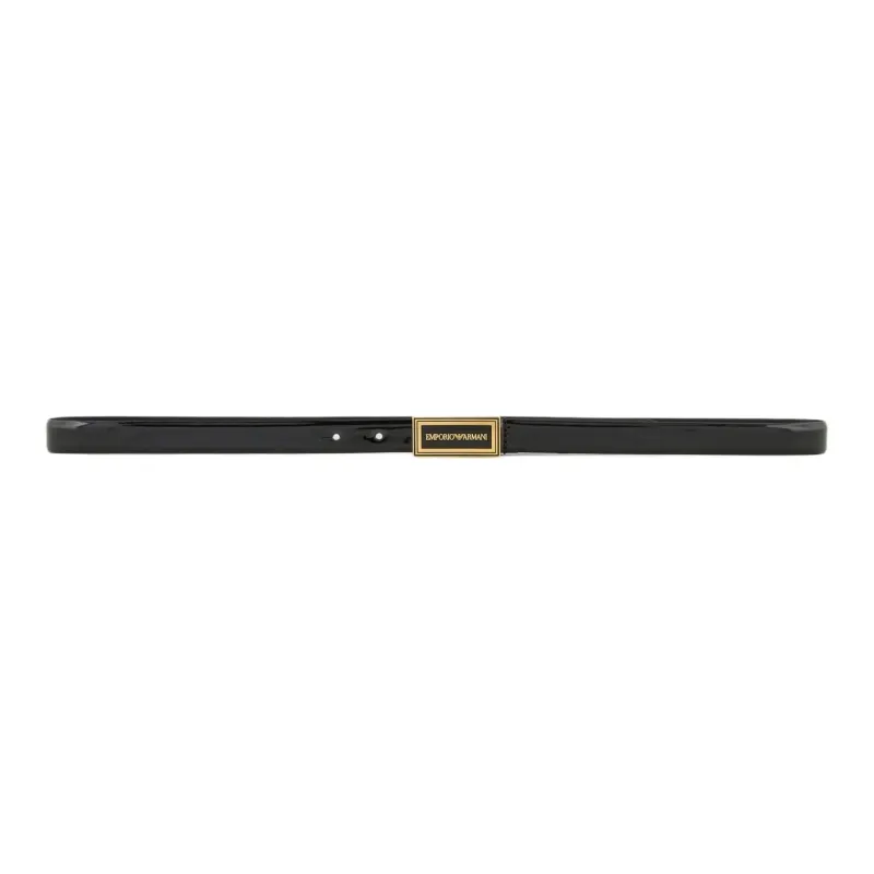 EMPORIO ARMANI Logo buckle Leather Belt-2