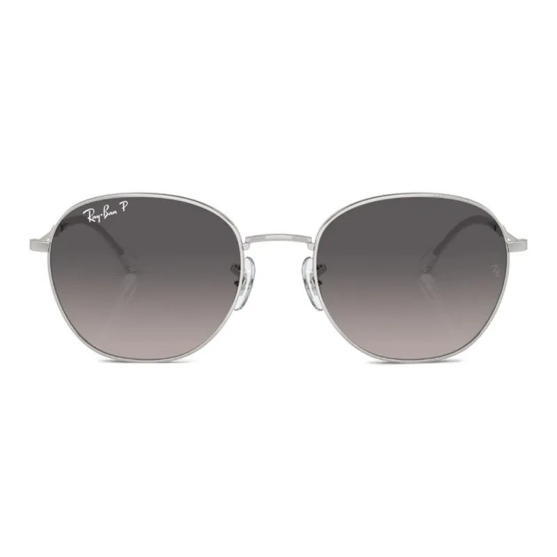 Ray Ban Logo print Round frame Sunglasses-1